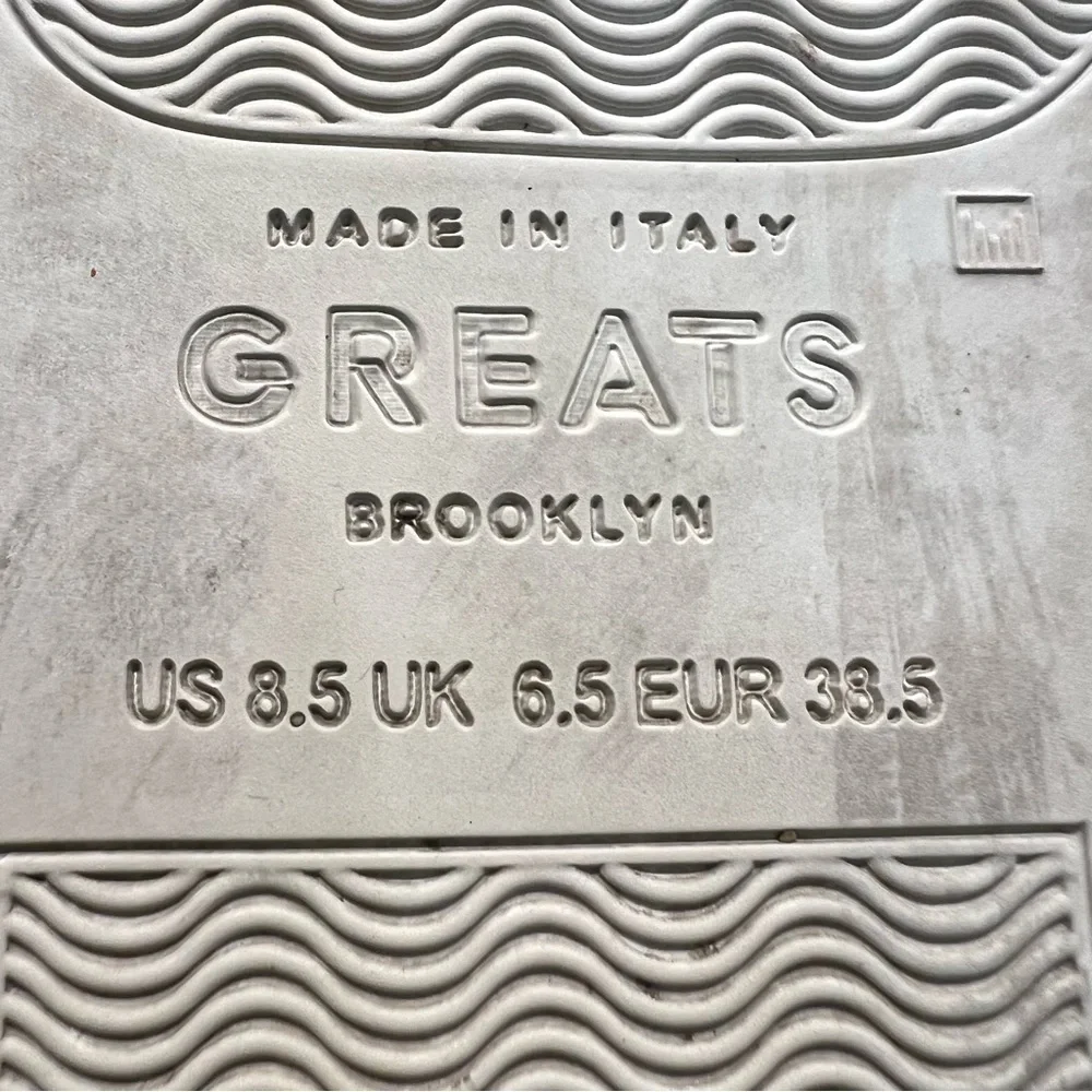 Greats Brooklyn Royale White Leather Casual Contemporary Sneakers Women’s 8.5 - Picture 12 of 13